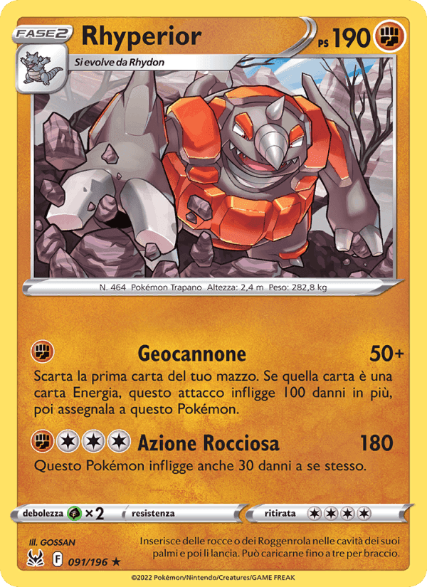 Rhyperior, carta 091 di Origine Perduta