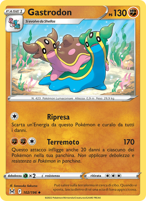 Gastrodon, carta 102 di Origine Perduta