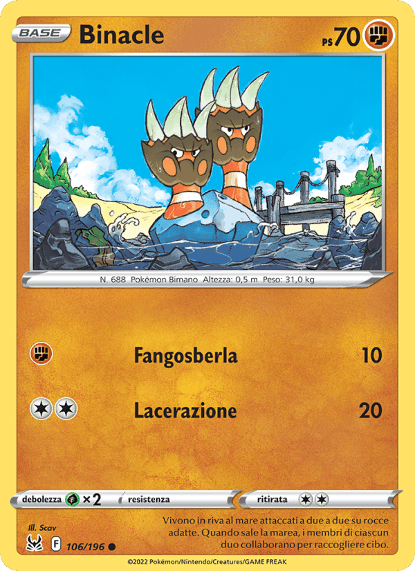 Binacle, card 106 from Origine Perduta