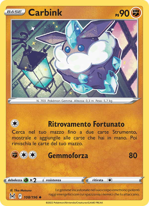 Carbink, card 108 from Origine Perduta