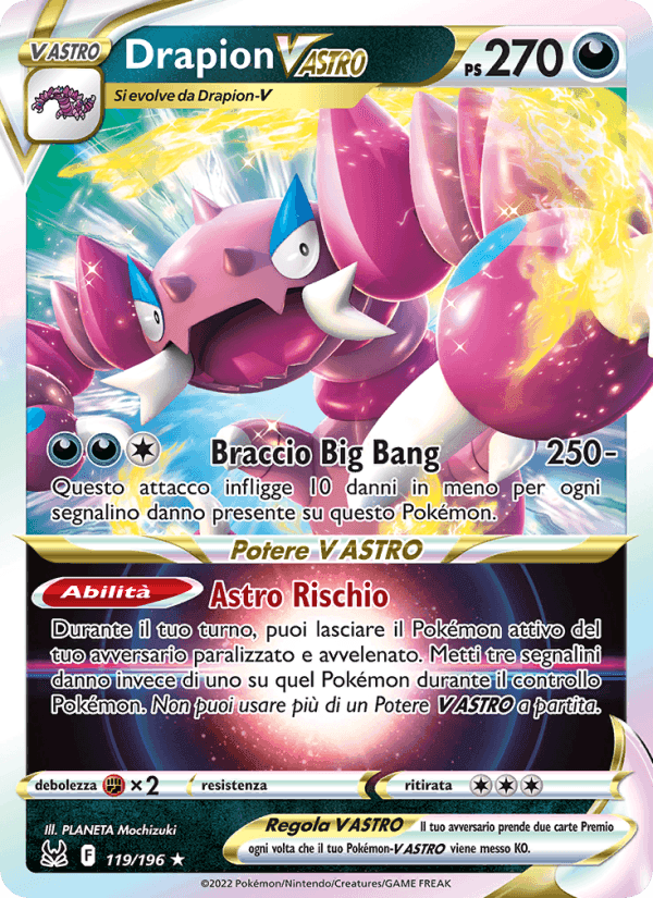 Drapion V ASTRO, card 119 from Origine Perduta