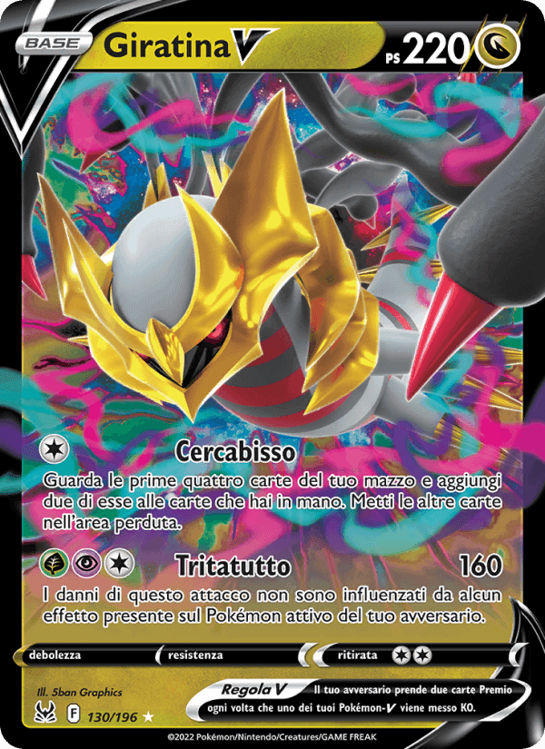 Giratina V, card 130 from Origine Perduta