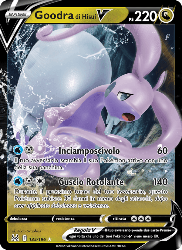 Goodra di Hisui V, card 135 from Origine Perduta