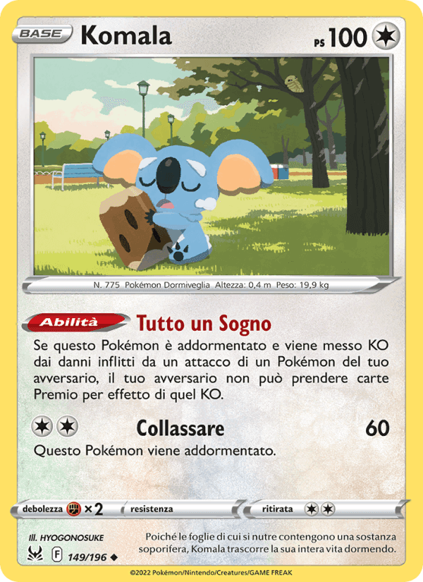 Komala, carta 149 di Origine Perduta