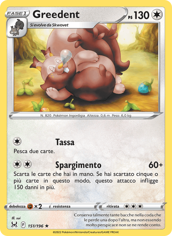 Greedent, carta 151 di Origine Perduta