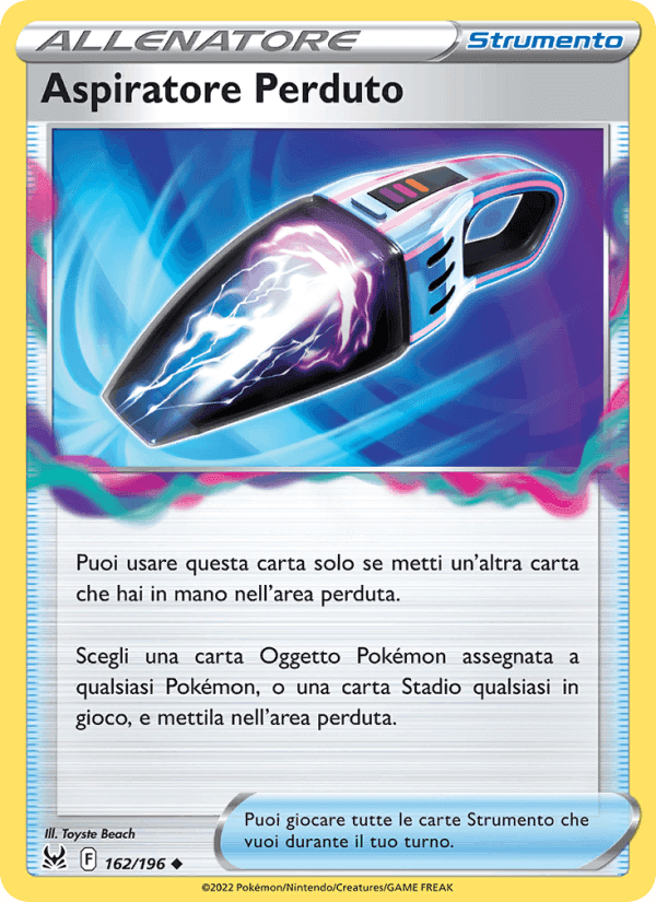 Aspiratore Perduto, carta 162 di Origine Perduta
