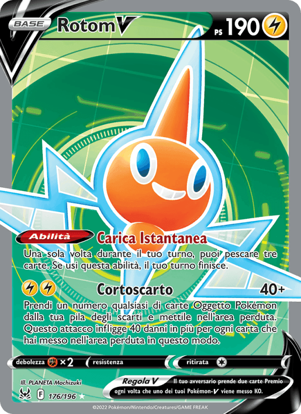 Rotom V, card 176 from Origine Perduta