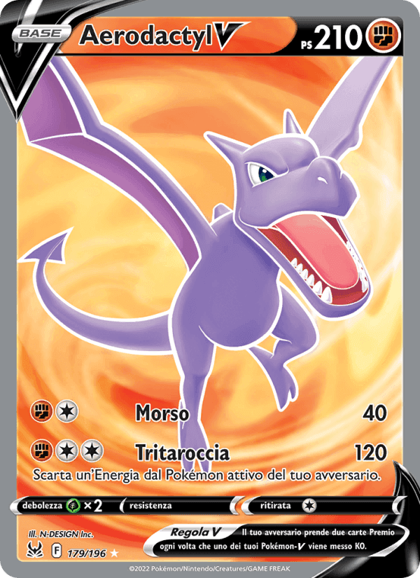 Aerodactyl V, carte 179 de Origine Perduta