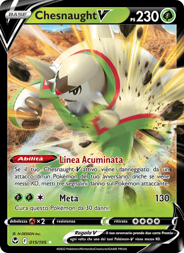 Chesnaught V, carta 015 di Tempesta Argentata