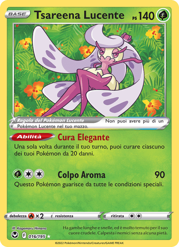 Tsareena Lucente, carta 016 di Tempesta Argentata