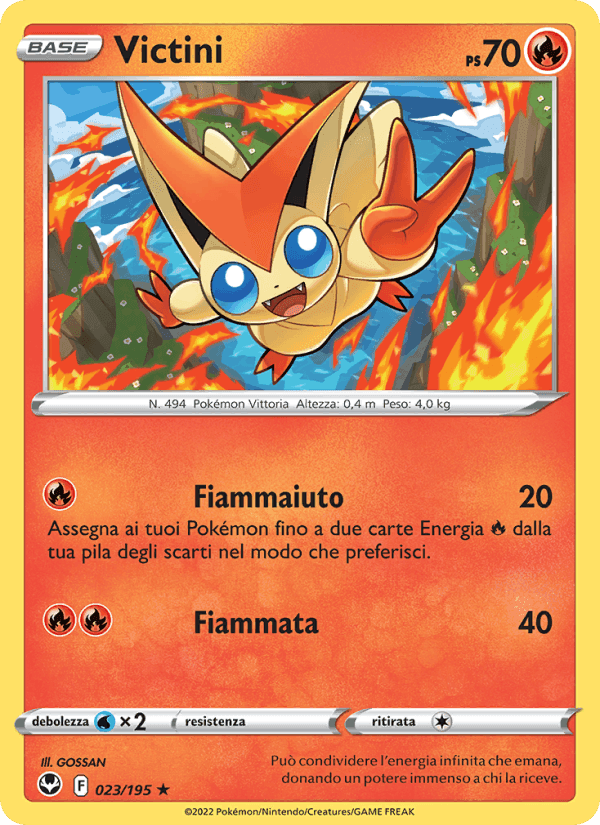 Victini, carta 023 de Tempesta Argentata