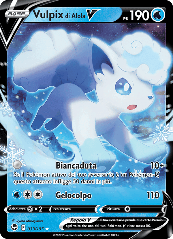 Vulpix di Alola V, carte 033 de Tempesta Argentata