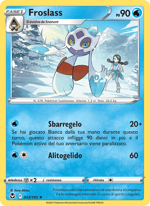 Froslass, carta 043 di Tempesta Argentata