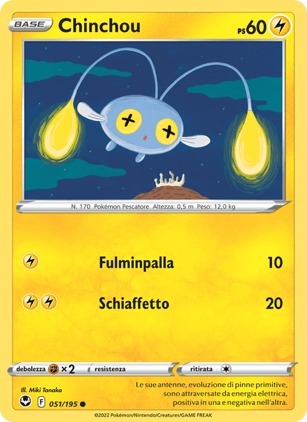 Chinchou, carta 051 di Tempesta Argentata