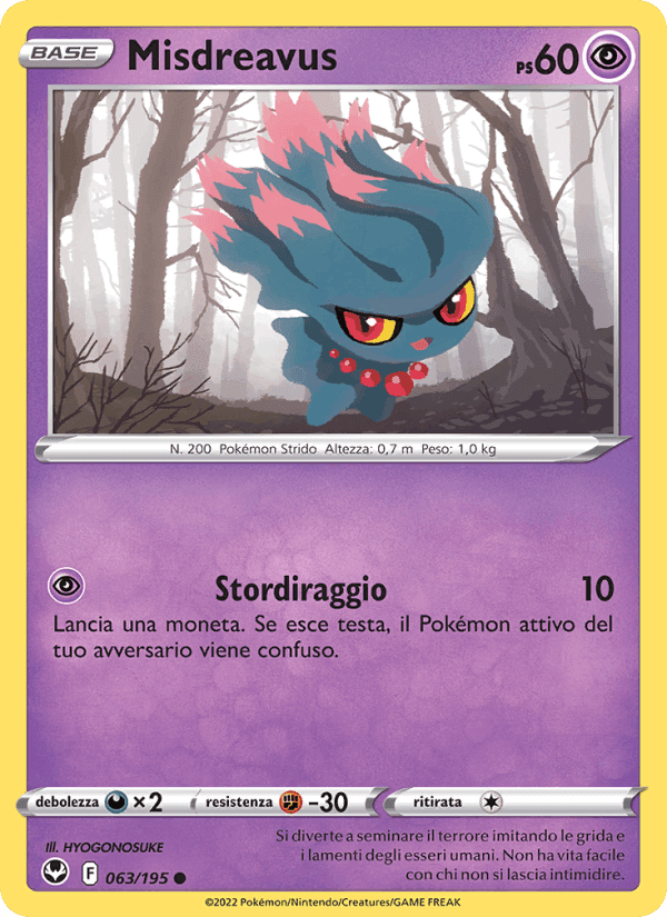 Misdreavus, carta 063 di Tempesta Argentata