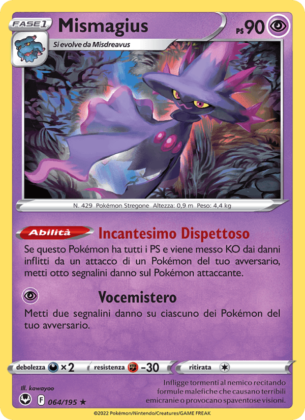 Mismagius, card 064 from Tempesta Argentata
