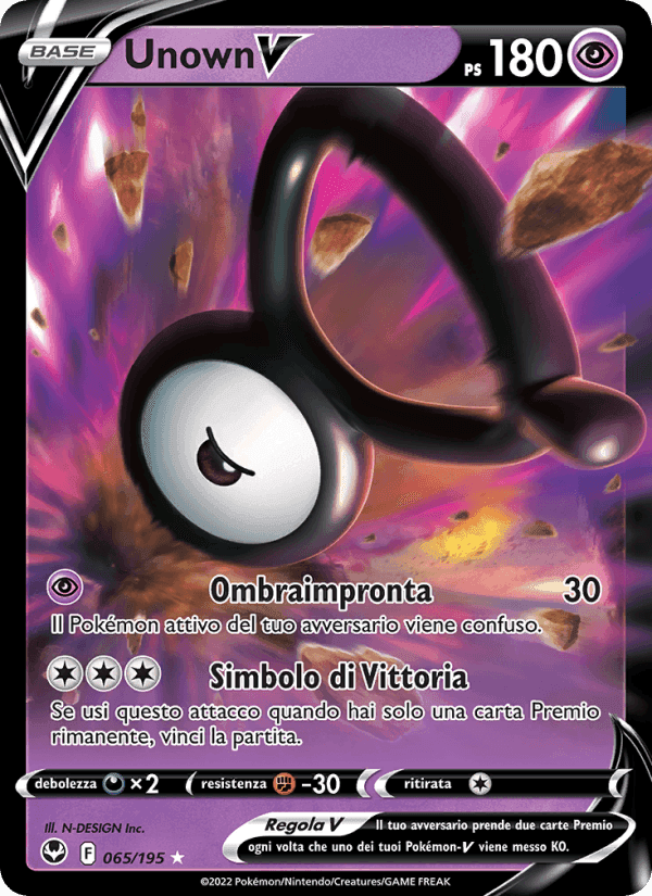Unown V, carta 065 di Tempesta Argentata