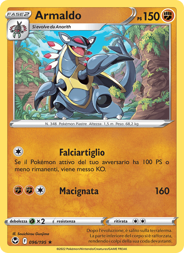 Armaldo, card 096 from Tempesta Argentata