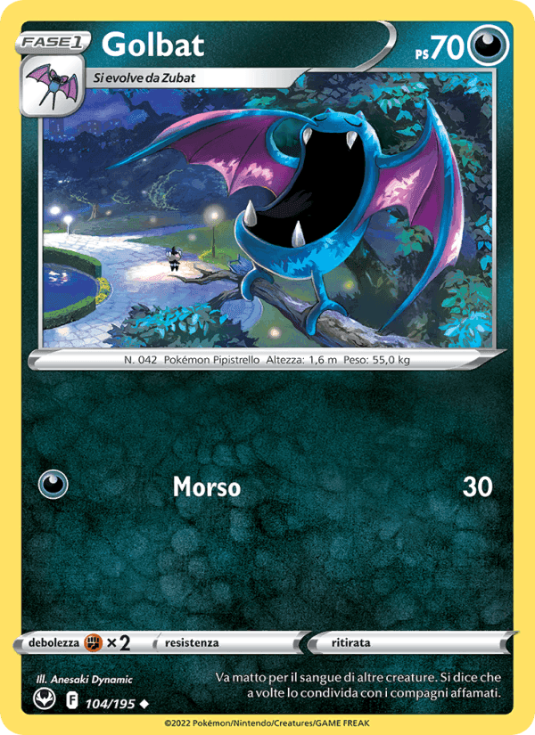 Golbat, carta 104 di Tempesta Argentata