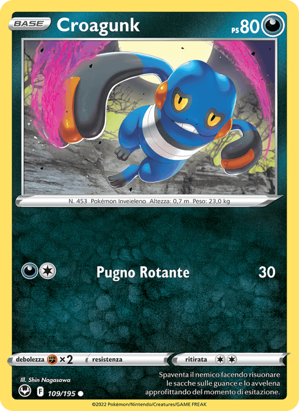 Croagunk, card 109 from Tempesta Argentata