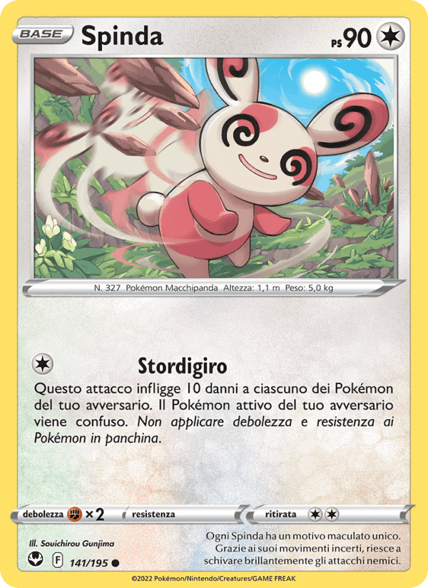 Spinda, carta 141 di Tempesta Argentata