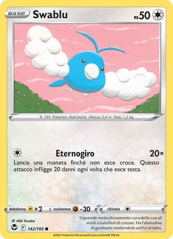 Swablu, carta 142 di Tempesta Argentata