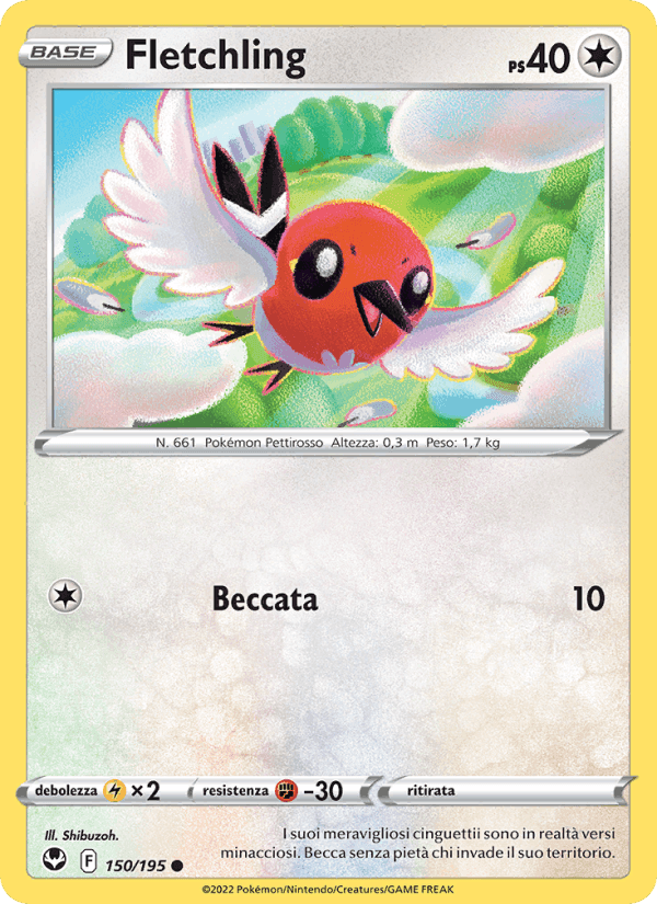 Fletchling, carta 150 di Tempesta Argentata