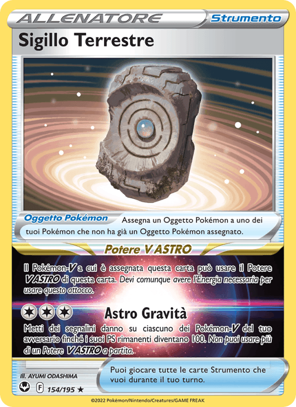 Sigillo Terrestre, card 154 from Tempesta Argentata