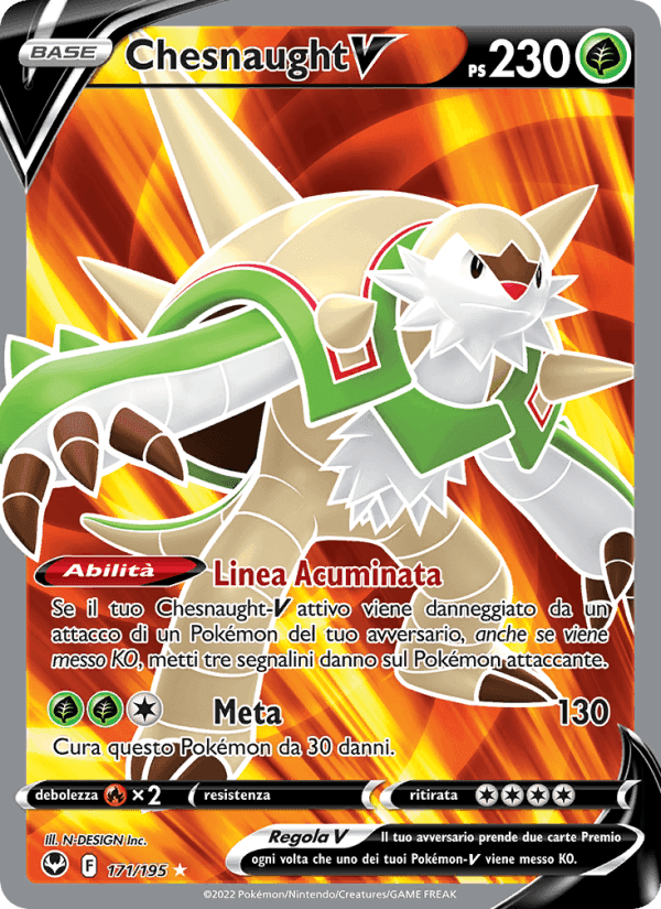 Chesnaught V, card 171 from Tempesta Argentata