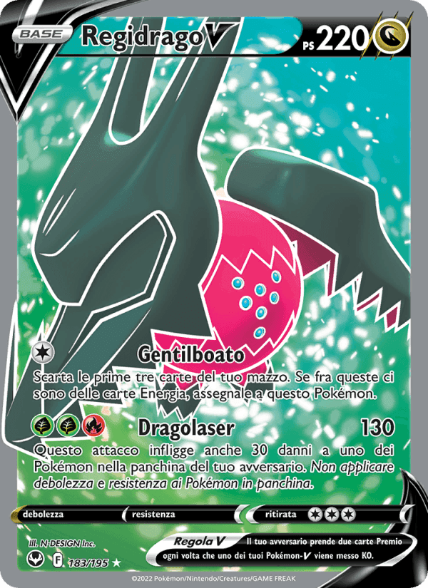 Regidrago V, card 183 from Tempesta Argentata