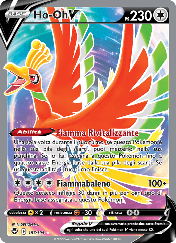 Ho-Oh V, carte 187 de Tempesta Argentata