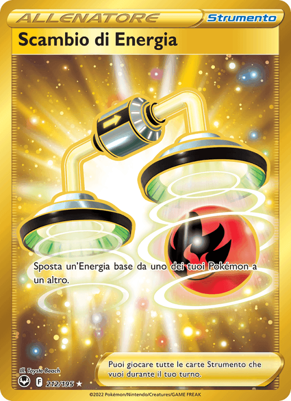 Scambio di Energia, card 212 from Tempesta Argentata