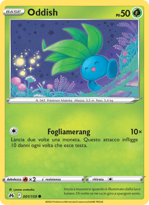 Oddish, carta 001 di Zenit Regale