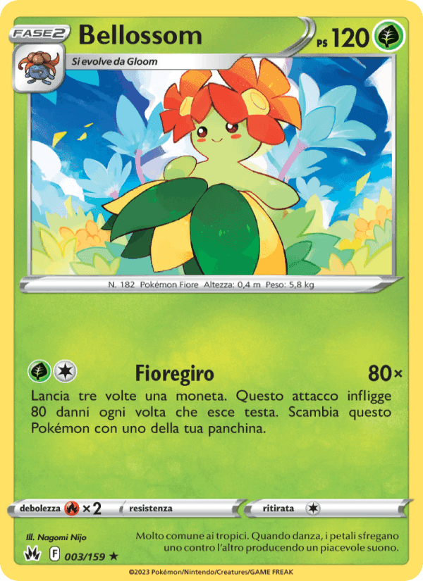 Bellossom, carta 003 di Zenit Regale