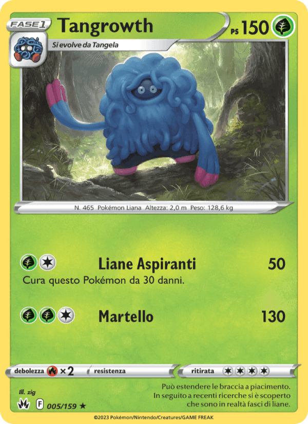 Tangrowth, carte 005 de Zenit Regale