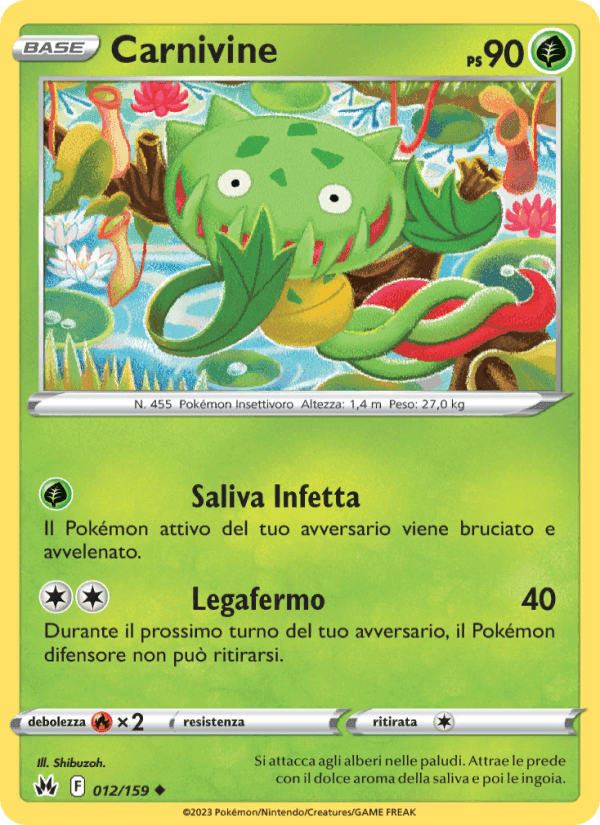 Carnivine, carta 012 di Zenit Regale
