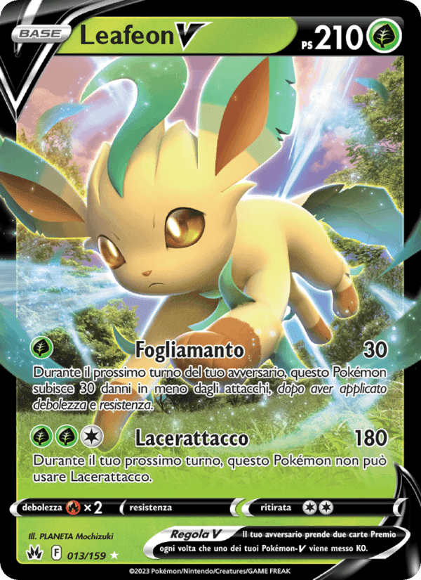 Leafeon V, carta 013 di Zenit Regale