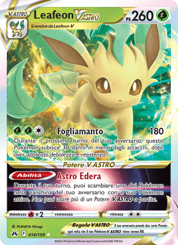 Leafeon V ASTRO, carta 014 di Zenit Regale