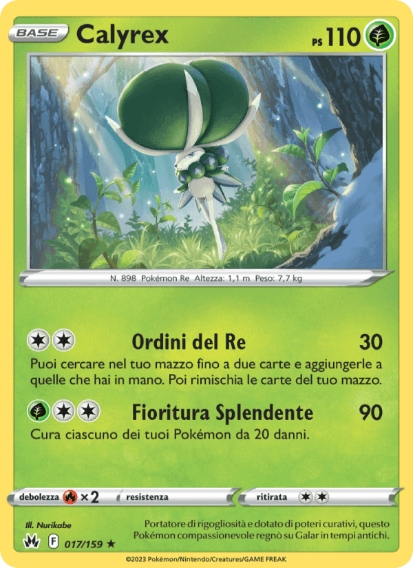Calyrex, carta 017 di Zenit Regale