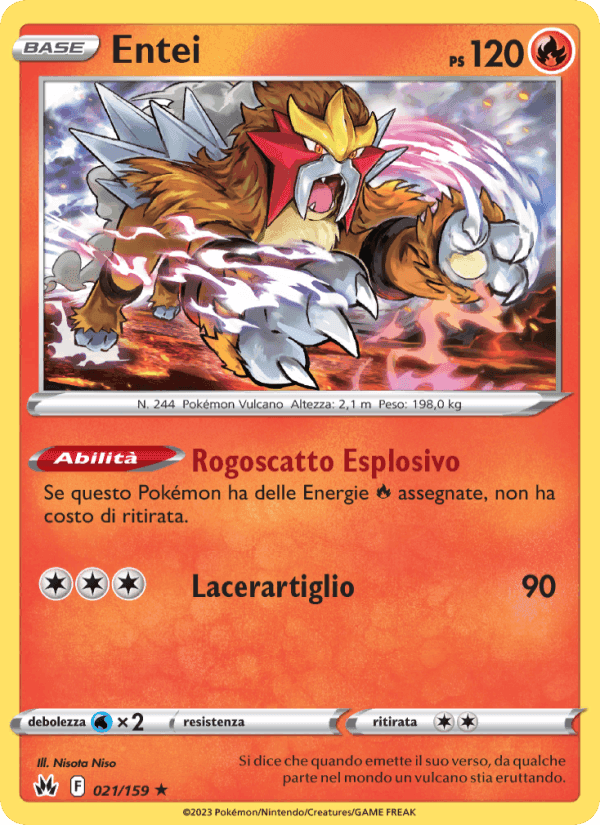 Entei, carta 021 de Zenit Regale