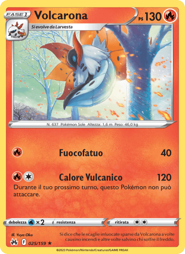 Volcarona, carta 025 de Zenit Regale