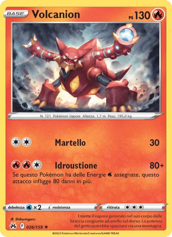 Volcanion, carta 026 de Zenit Regale
