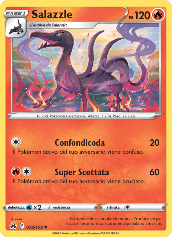 Salazzle, carta 028 di Zenit Regale