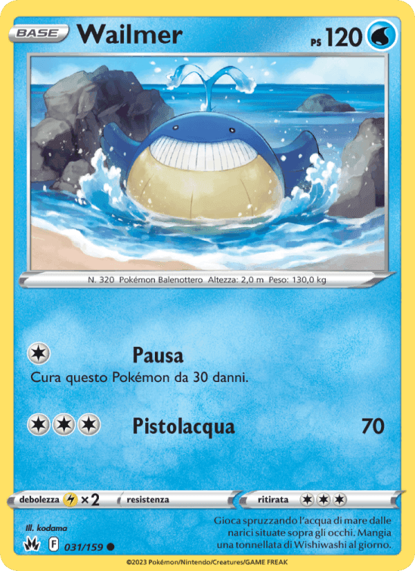 Wailmer, carta 031 di Zenit Regale