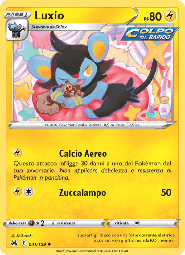 Luxio, carta 041 di Zenit Regale