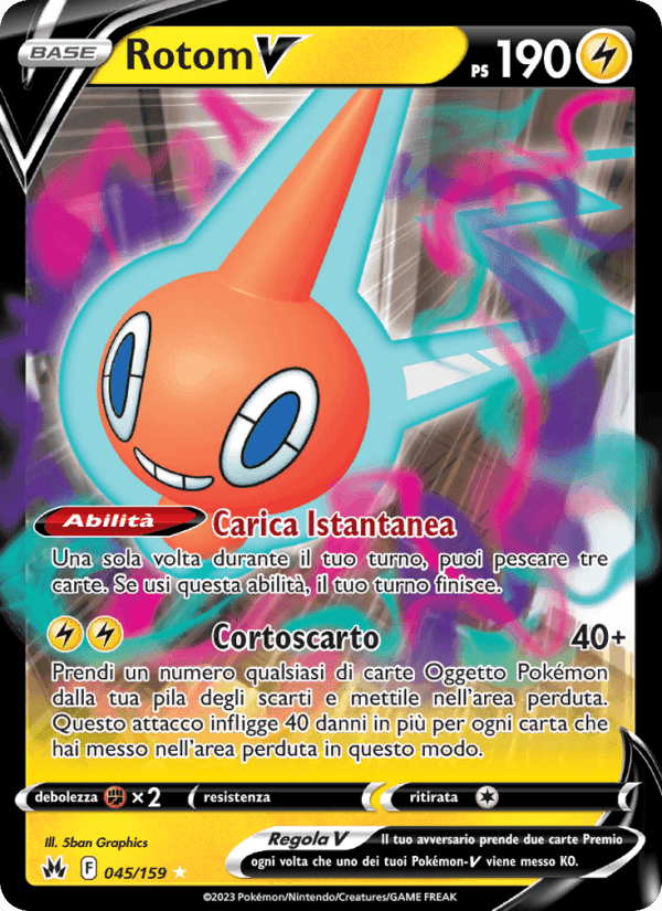 Rotom V, card 045 from Zenit Regale