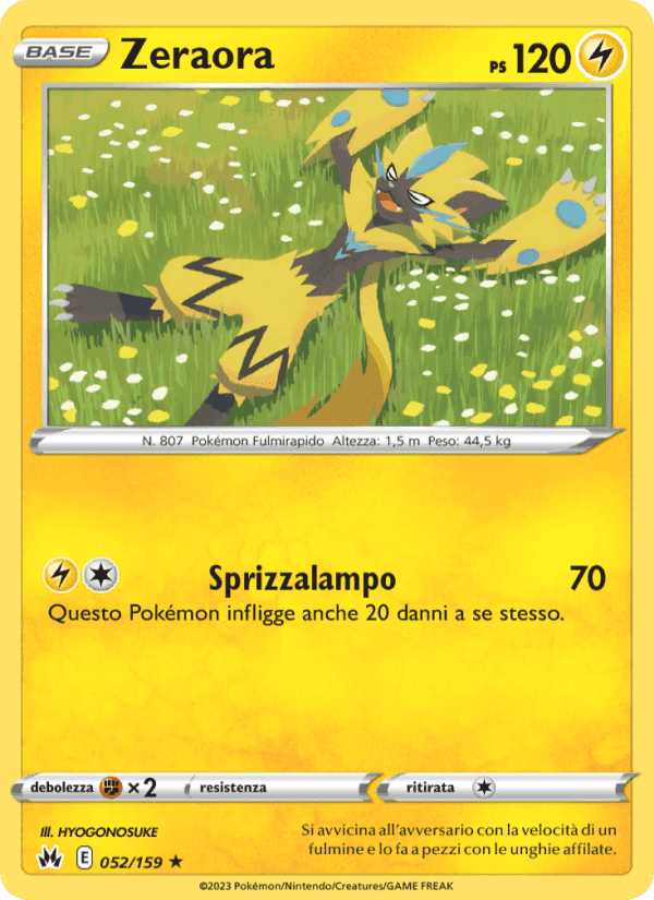Zeraora, carta 052 di Zenit Regale