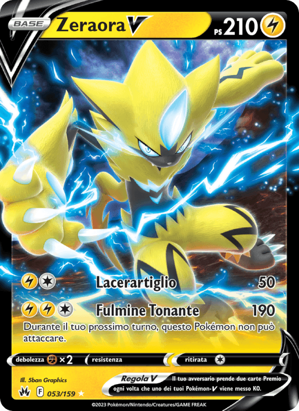 Zeraora V, carta 053 di Zenit Regale