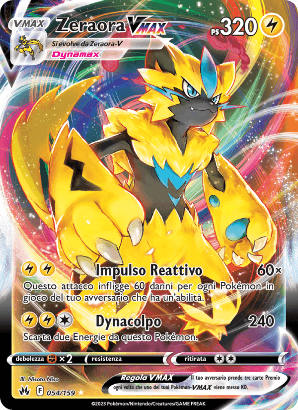 Zeraora VMAX, carta 054 di Zenit Regale