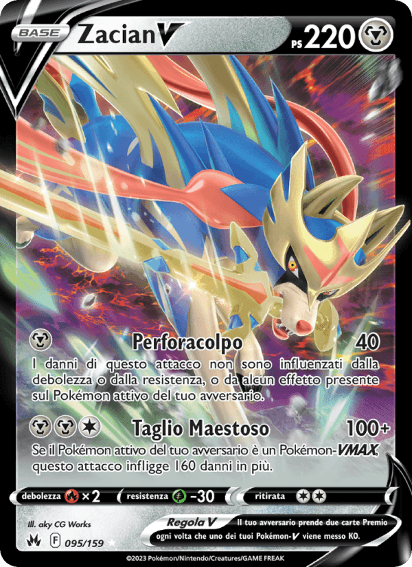 Zacian V, carta 095 di Zenit Regale
